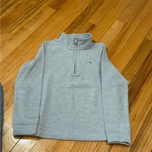 Vineyard Vines Gray 1/4 Zip Up Sweater